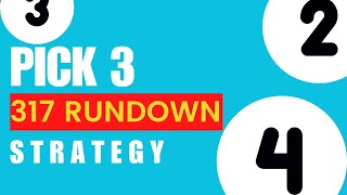 Pick 3 New York  317 Rundown Strategy [upl. by Norb]