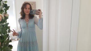 GRWM My FIRST Gunne Sax dress this is my favorite outfit ever [upl. by Whipple381]