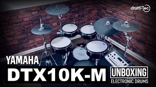 Yamaha DTX10KM electronic drums unboxing amp playing by drumtec [upl. by Radmen]