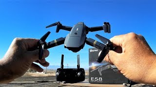 EACHINE E58 WIFI FPV With 2MP Wide Angle Camera High Hold Mode Foldable RC Drone Quadcopter RTF [upl. by Rendrag352]