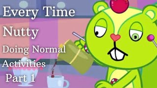 Every time Nutty doing normal activities part 1  Happy Tree Friends [upl. by Ardnaz]