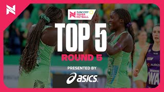 Top 5 Plays of Round 5  Suncorp Super Netball 2024 [upl. by Atsillac]