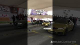 Audi RS3 vs BMW M4 arrancones [upl. by Nylear]