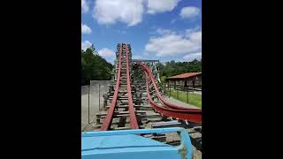 Twisted Timbers Front Row POV  kings Dominion [upl. by Quartana925]