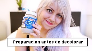 Como preparar el cabello para la decoloración  Como decolorar el cabello en casa en 4 pasos [upl. by Ahsiema]