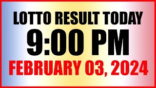 Lotto Result Today 9pm Draw February 3 2024 Swertres Ez2 Pcso [upl. by Melc994]