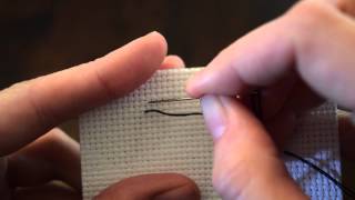 Cross Stitch Basics  Threading your needle and starting to sew  3 ways [upl. by Iggie]