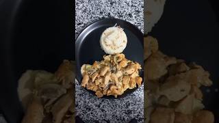 PATATES PÜRELİ KREMALI MANTARLI TAVUKfood yemek asmr kremalı mantarlı tavuk [upl. by Lladnor]