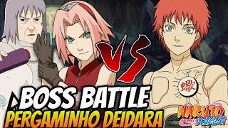 BOSS BATTLE SAKURA E VOVÓ CHIYO VS SASORI PERGAMINHO DEIDARA MODO HISTÓRIA  NARUTO MOBILE [upl. by Elleiram]