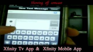 Showing off comcast xfinity tv app and xfinity mobile app [upl. by Specht]