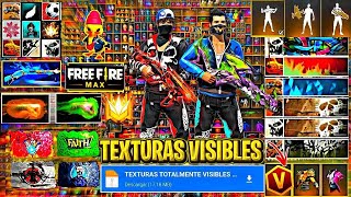 TEXTURAS VISÍVEIS COM ROUPA VETERANA PARA FREE FIRE ATUALIZADO EM 2024 O MELHOR PACK 1 [upl. by Nealah842]