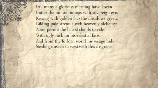 Sonnet 33 Full many a glorious morning have I seen [upl. by Richer447]