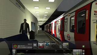 TS2024 district and circle line train arriving and leaving victoria for upminster [upl. by Joletta]