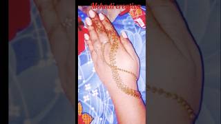 Simple leheriya mehndi design song henna mehndidesign mehndi shortviralsong [upl. by Zorine267]