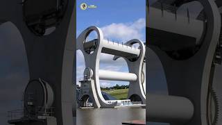 First Boat Rotating Lift in The World  Falkirk Wheel shorts worldfacts unique [upl. by Ahsiaa]