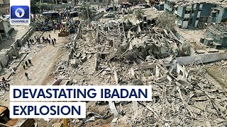 Drone Footage Showing Site Impact Of Ibadan Explosion [upl. by Atnom23]