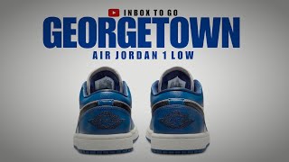 GEORGETOWN 2023 VIBES Air Jordan 1 Low DETAILED LOOK  PRICE [upl. by Esila]