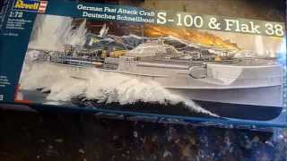 Kit review Revell S100 Schnellboot in 172 scale [upl. by Ayotol]