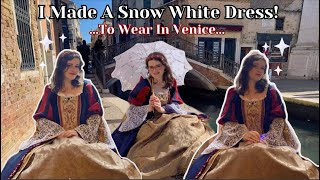 So I Made a Snow White Ballgown And Wore it in Venice DIY Masquerade Ballgown Tutorial [upl. by Britteny102]