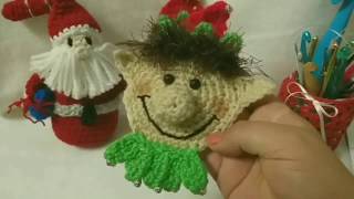 Apliques Tejidos🧝Duende oh Elfo Navideño a Crochet⛄ [upl. by Lilas]