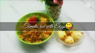 Tomato Rice with Eggs  Simple and Tasty Tomato Rice  leftover rice recipe [upl. by Sheedy]