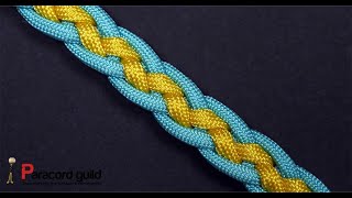 5 stranded flat braid gaucho pattern [upl. by Yrrag]