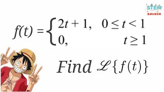 714 Find Laplace Transform of ft  2t1 01 0 1∞  DE [upl. by Dhumma]