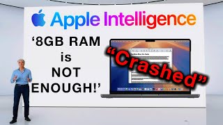 Apples MacBook 8GB RAM BIG MISTAKE with Apple Intelligence [upl. by Aydidey]