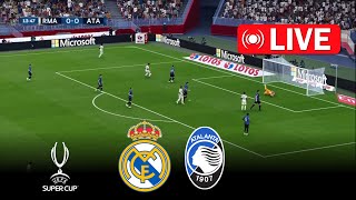 Real Madrid vs Atalanta  THE FINAL  UEFA Super Cup 2024  eFootball Pes 21 Gameplay [upl. by Ravilob]