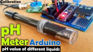 pH meter Arduino pH Meter Calibration DIYMORE pH Sensor pH Sensor Arduino Code pH of liquids [upl. by Ahsaetan470]