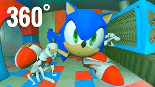 Sonic in Poppy Playtime VR 360 video [upl. by Ewolram]