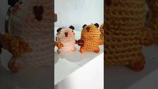 pedido de 7 carpinchos argentos carpincho capybara crochet amigurumi manualidades fyp [upl. by Bez291]