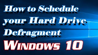 How to Turn On Schedule Disk Defragmentation in Windows 10  Definite Solutions [upl. by Oeak284]