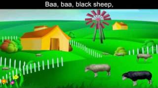 Baa Baa Black Sheep with Lyrics and sing along option [upl. by Nuoras]