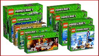 LEGO MINECRAFT COMPILATION All Sets of All Time Fast Speed Build for Collectors  UNBOXING [upl. by Gardener]