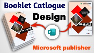 Professional Booklet Catlogue Template Design In Microsoft Publisher [upl. by Uball]