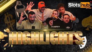 Slotshub Skillz Big Wins amp funny moments  Dr Xtapodias vs Food Reviews amp Karekla Best Streamer EU [upl. by Bartholomeo]