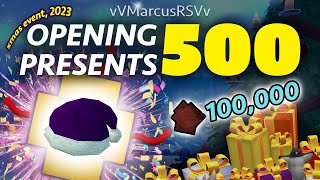 Loot from Opening 500 Presents Runescape Christmas Event 2023 [upl. by Inalel486]