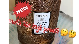 Voluspa Candle Review  Copper Clove [upl. by Bathsheba]