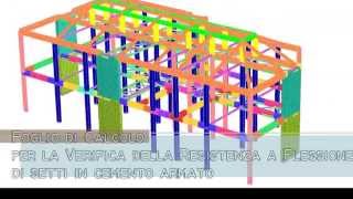 Verifiche di resistenza a flessione di setti in ca [upl. by Havens]