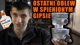 OSTATNI ODLEW W SPIENIONYM GIPSIE  czyli dziwnych eksperymentów część ostatnia  CYLINDER 5 🦟28 [upl. by Coppinger]