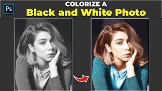 Colorize a Black and White Photo  Photoshop Tutorial [upl. by Acilejna520]