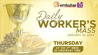 Sambuhay TV Mass  January 18 2024  Thursday of the 2nd Week in Ordinary Time [upl. by Ydnab]