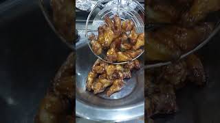 Chicken wings with mushrooms yummy shorts satisfry trendingshorts cooking food [upl. by Oiramrej]