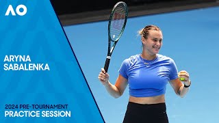 Aryna Sabalenka Practice Session  Australian Open 2024 [upl. by Sacrod]