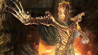 Skyrim Boss Fight  Dragon Priest Ahzidal LEGENDARY [upl. by Eissel278]