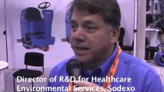 Larry Garrone discusses cleaning in the healthcare environment at the Clarke ISSA 2011 booth [upl. by Schlessinger]