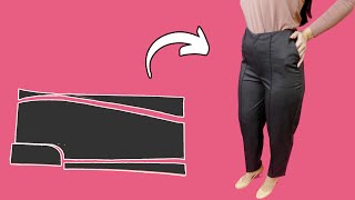 How to sew comfortable highwaisted pants in 30 minutes [upl. by Thorwald]