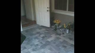 Wide Walkway to Driveway with Pavers by Mosaic Tile and Remodel [upl. by Kahle]