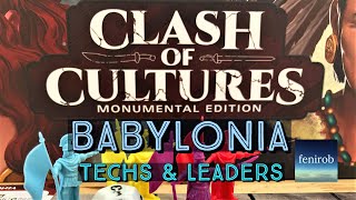 Clash Of Cultures Monumental Edition Board Game  Babylonia Overview [upl. by Aisinut125]